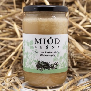 Miód  leśny 980 g, nierozgrzewany