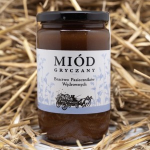 Miód gryczany 980 g, nierozgrzewany